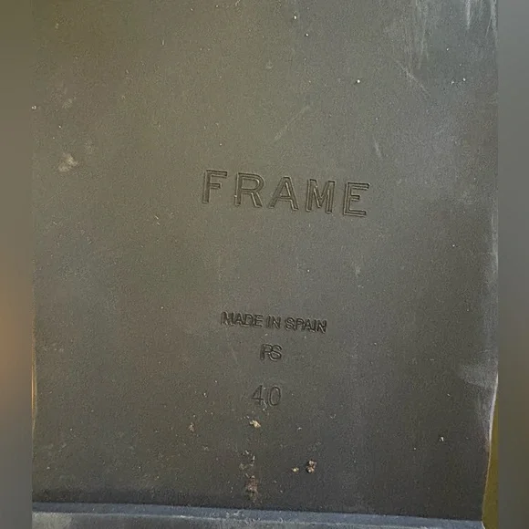 FRAME - Le Osborne Leather Slides Sandals - Picture 3 of 4